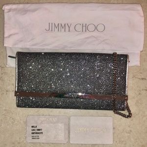 JIMMY CHOO Glitter Cutch Bag